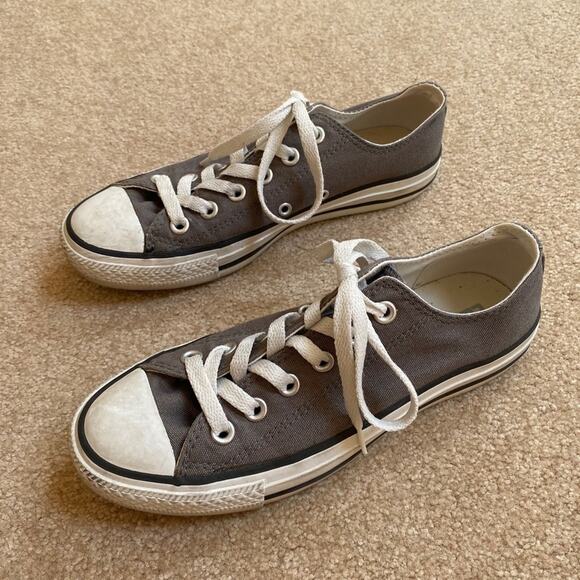 Converse Charcoal Grey Double-Tongue Chuck Taylor All-Star Sneakers Women Sz 7 - Picture 7 of 7